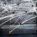 3 Pack Halloween Stretch Spider Webs, COOLWAS Indoor & Outdoor Spooky Spider Webbing with 50 Fake Spiders for Halloween Decorations