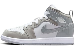 Jordan Air Jordan 1 Mid SE in White, Cool Grey, and Med Grey