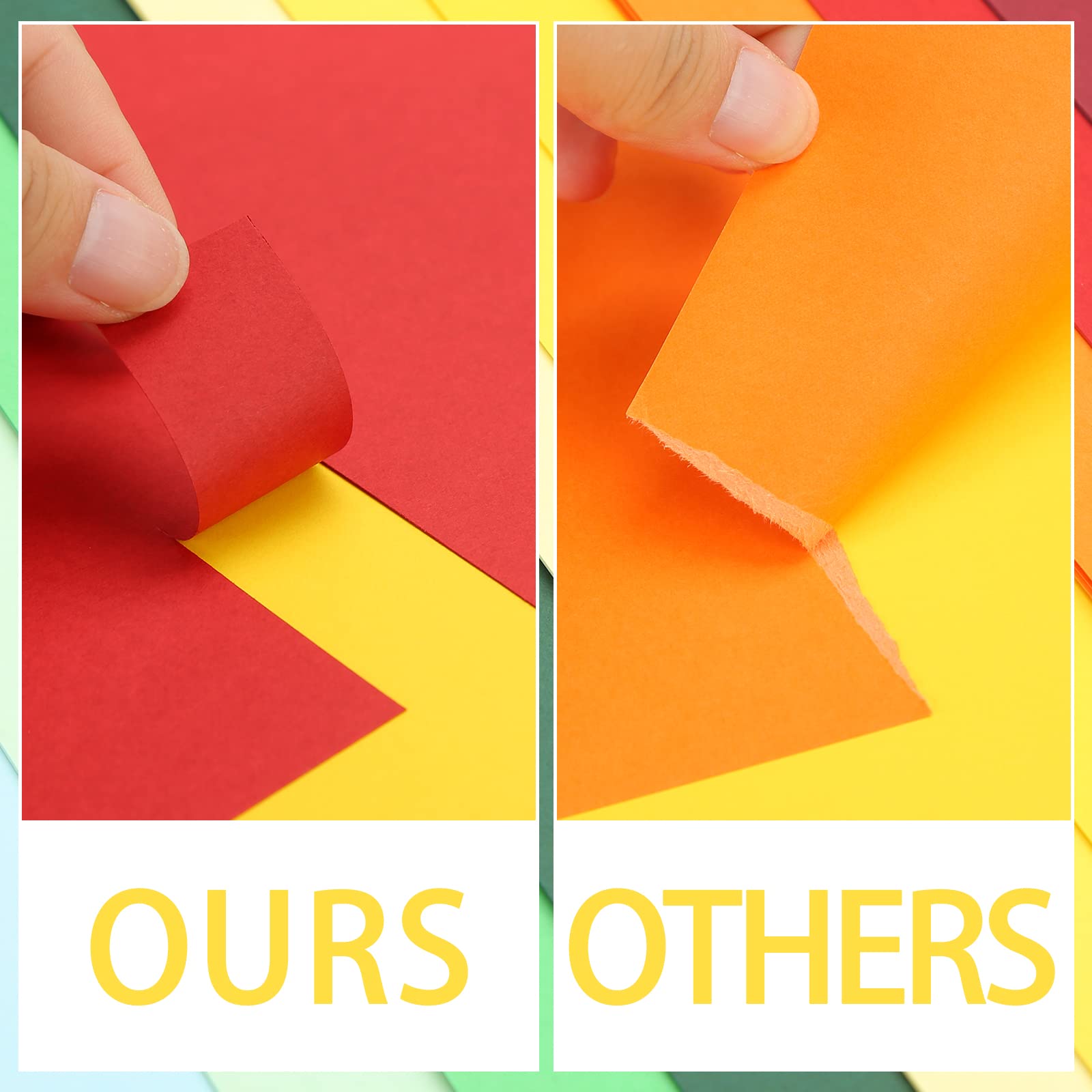 Shindel 100 Sheets Colored Cardstock, 8.5 x 11 Inches Premiun Cardstock 230gsm Lightweight Cardstock for DIY Craft Projects Back to School Supplies