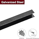 Sourcing Map 20 Gauge Narrow Crown Staples 0.52in x 0.44in Galvanized 2000Pcs view 3