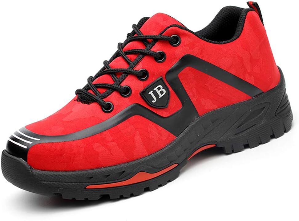 Mens Steel Toe Cap Safety Trainers,Work Shoes Ladies Composite Sneakers Outdoor Lightweight Breathable Camo Black 3.5-13