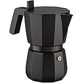 Alessi Moka Espresso Maker 6 Cups Black