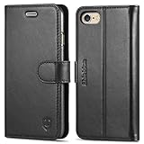 iPhone 6S Case iPhone 6 Case, SHIELDON Genuine Leather Wallet Case [Carry-all Case] Flip Case Cover with Stand Function & Credit Card Slot [Magnetic Clasp] for iPhone 6/6s, Black