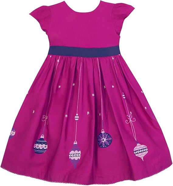 JoJo Maman Bebe Little Girls' Bauble Party Dress Clothing