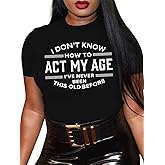 Women's Graphic T Shirts Casual Funny Printed Short Sleeve Undershirts Crewneck Summer Shirts for Women