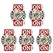 ESUPPORT Silver Contact Heavy Duty 20A 125V 15A 250V SPST 3 Terminal Pin (ON)-OFF-(ON) Momentary Rocker Toggle Switch Metal Bat Pack of 5