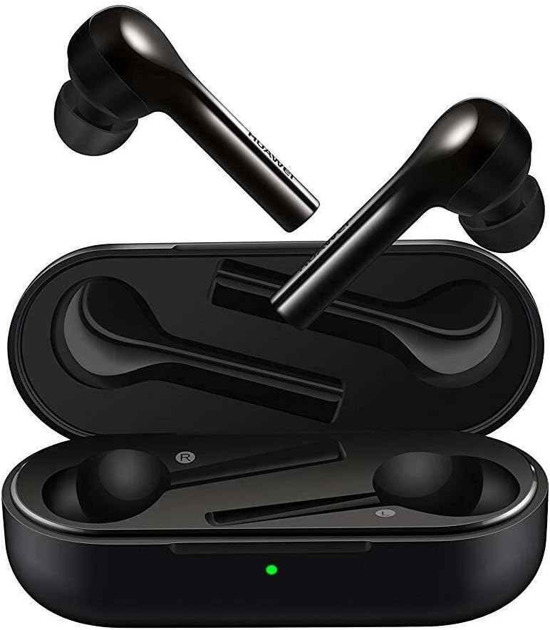 Original for Huawei FreeBuds Enjoy freebuds Lite TWS Huawei Bluetooth Wireless Earphone 12 Hours Play Time Waterproof Tap Control (Black)