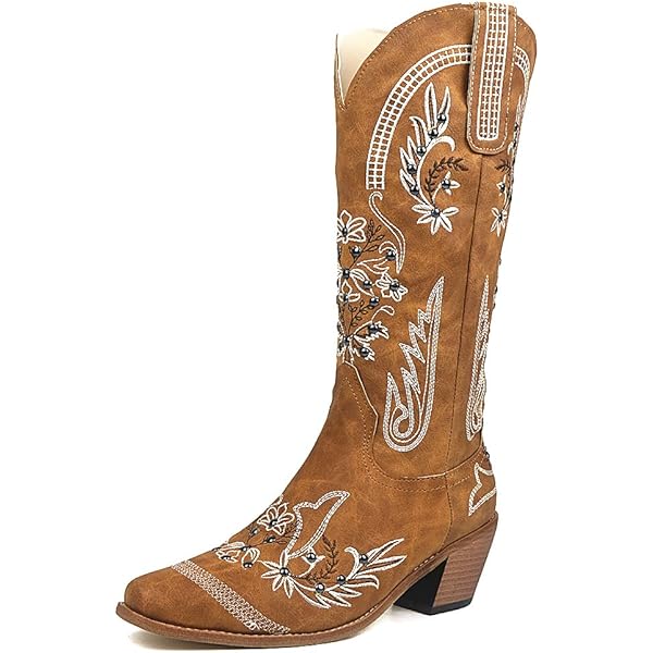 Amazon.com | Erocalli Cowgirl Boots Cowboy Boots for Women