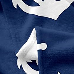 Nautical Fleece Throw Blanket - All Season Anchor