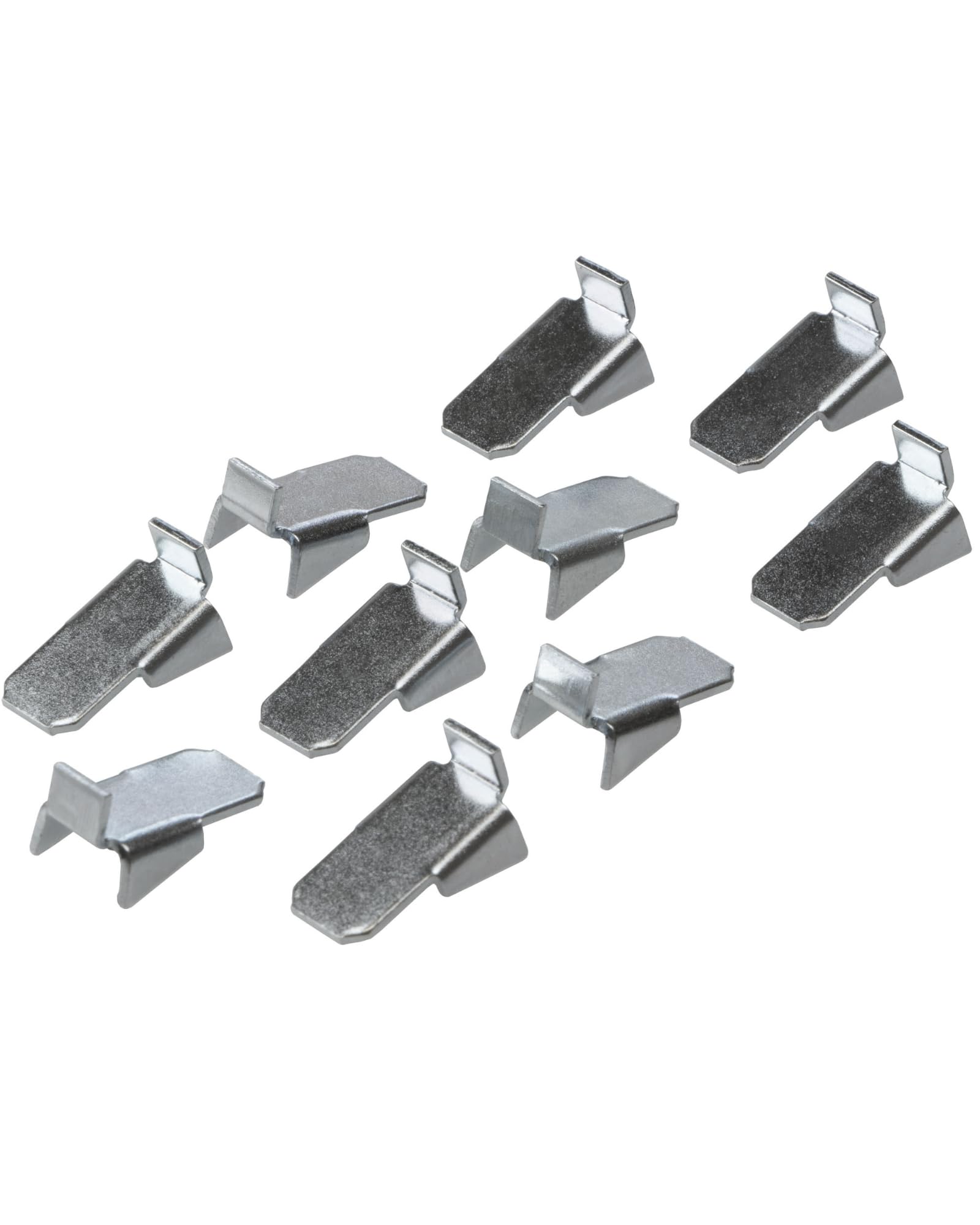 Gedotec Shelf Brackets | Dimensions: 10 x 18 x 9 mm | VARI | 20 x Hanging Shelf Brackets - Heavy Load | Galvanized Steel | Cabinet Shelf Cleats