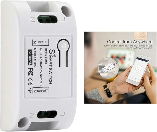Prettyia Home Smart Switch Timer Mdulo de Interruptor Remoto de La APLICACIN Inalmbrica para Alexa