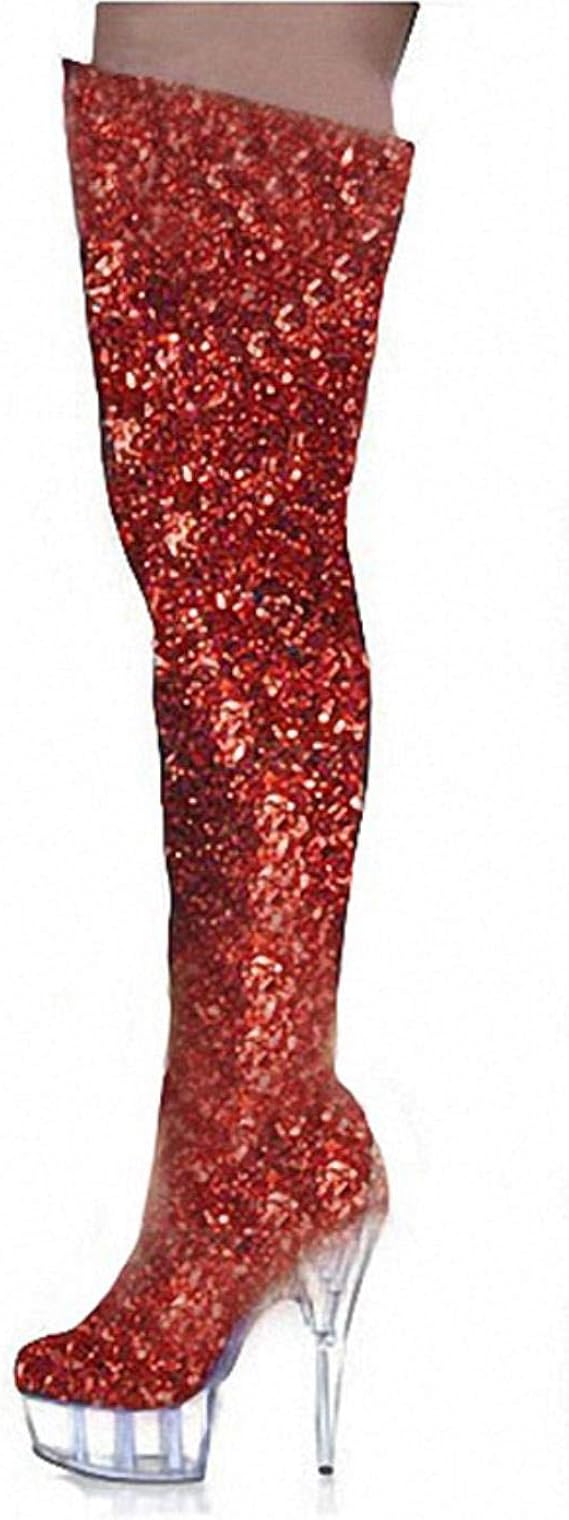 cloth thigh high boots