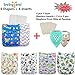 babygoal Reusable Cloth Diapers for Baby Boys, One Size Adjustable Washable Pocket Nappy Covers 6 Pack+ 6pcs Microfiber Inserts+4pcs Charcoal Bamboo Inserts 6FB07