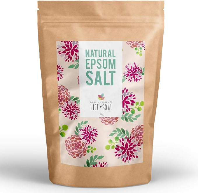 Epsom Bath Salts 100 Natural by Soul Nutrients 1kg Amazon.co.uk Beauty