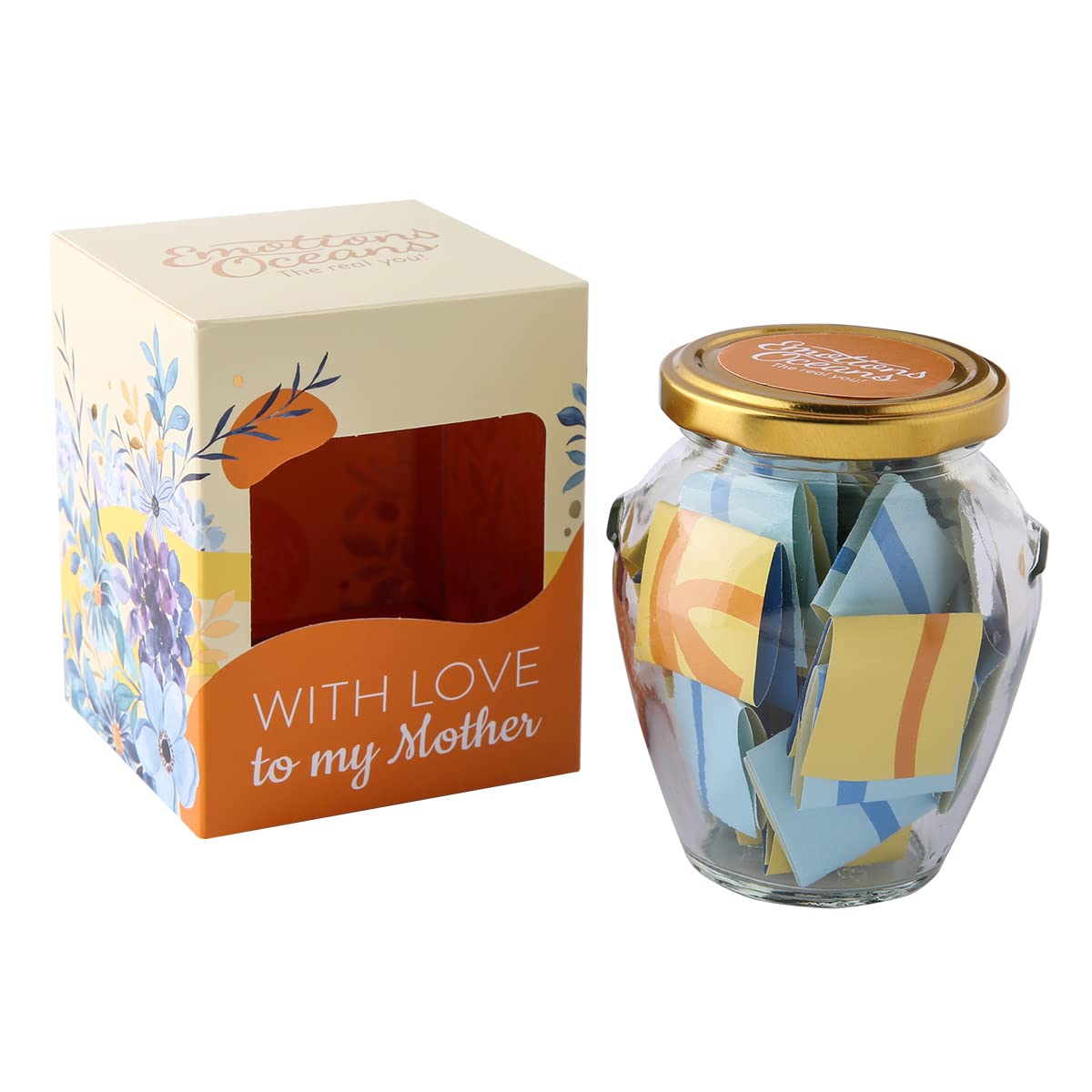 Emotions Oceans Quotes for Mom | Gift Jar for Monthers day Birthday from Daughter Son