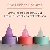 Sirona Reusable Menstrual Cup Medium | Heavy Flow Tampon Alternative view 8