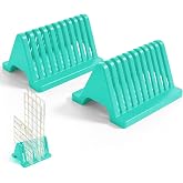 2Set 20 Slots Quilting Ruler Holder,Slotted Ruler Organizer,Sewing Ruler Holder for Quilting Storage Rack for Quilting Rulers