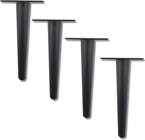 4 Metall Möbelbeine,Schwarze Möbelfüße,Austauschbare Möbelfüsse