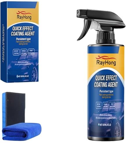 Spray Revêtement Voiture 3 En 1 - Nettoyage Sans Eau, Polissage Et Protection Nanotechnologie (Lot De 2)