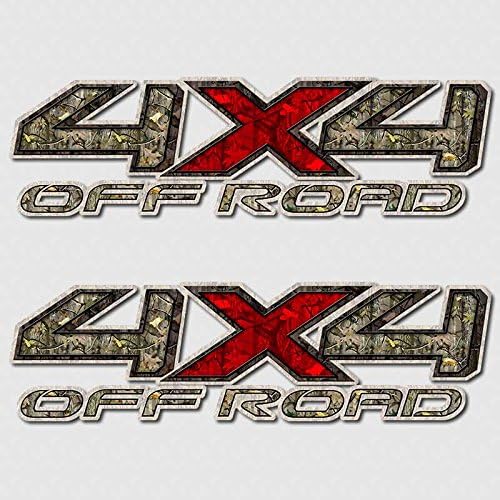 Tundra 4x4 Camouflage Red Hunting Decal Set Tacoma Stickers