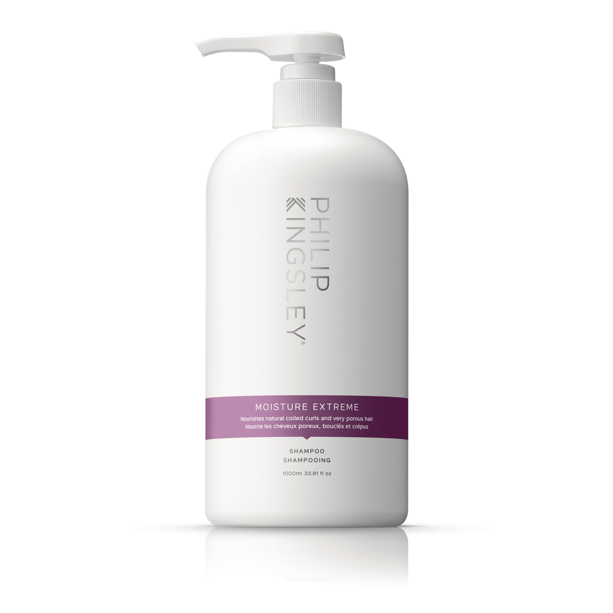 Philip Kingsley | Moisture Extreme Enriching Shampoo | For Curly, Dry, Damaged Hair | Moisturises, Hydrates, and Adds Shine| Detangles and Controls Frizz Adds Shine | 1000ml