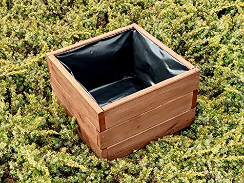 FKL DESIGN Home Deco Pflanzkasten aus Holz Pflanzkübel für GartenTerrasse Holzkasten Holzkübel Imprägniert D26… – Bild 3
