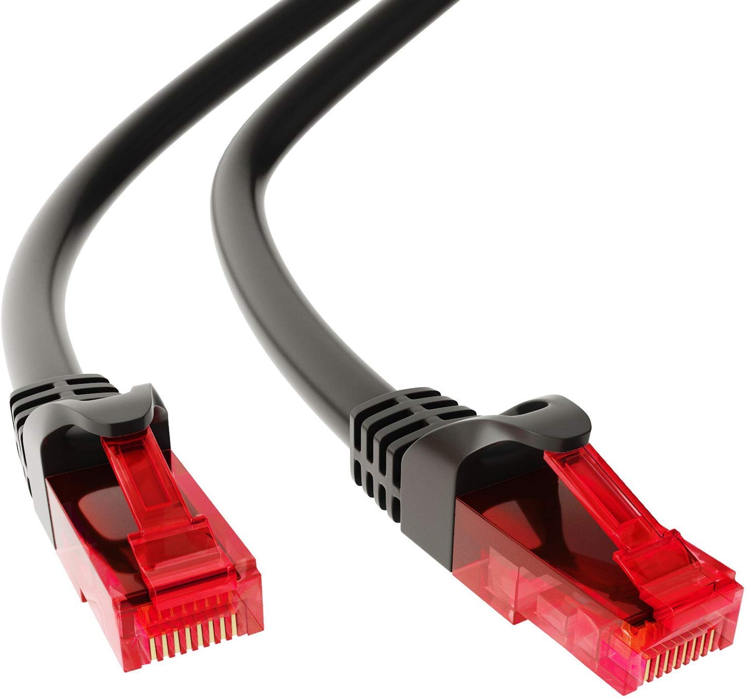 AKORD 5m CAT.6 Ethernet Gigabit Lan RJ45 network cable |10/100/1000Mbit/s | Patch cable | UTP | compatible with CAT.5/CAT.5e/CAT.7| Switch/Router/Modem/Patch panel/Access Point/patch fields, Black