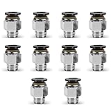 CNAODUN 10 Pcs Push-to-Connect Fittings 3/8 Inch
