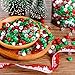 850 Pieces Christmas Pony Beads Glitter Pony Beads Plastic Craft Beads with Storage Box for Christmas Home Decoration DIY Crafts