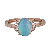 Gin & Grace 10K Rose Gold Natural Australian Opal