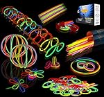 Joyin Toy 200 8'' Glowsticks Glow Sticks Bracelets Glow Necklaces Party Favors Pack (7 Colors Total 456 PCs)
