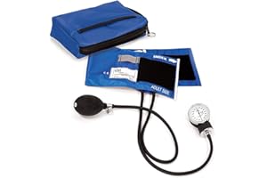 Prestige Medical 882-ROY Aneroid Sphygmomanometer with Matching, Royal Blue, Carrying Case