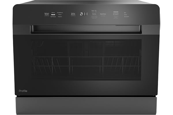 GE Profile Countertop Dishwasher, Energy Star, 6 place settings, 6 wash cycles, WiFi Connected, with Built-In Capabilities