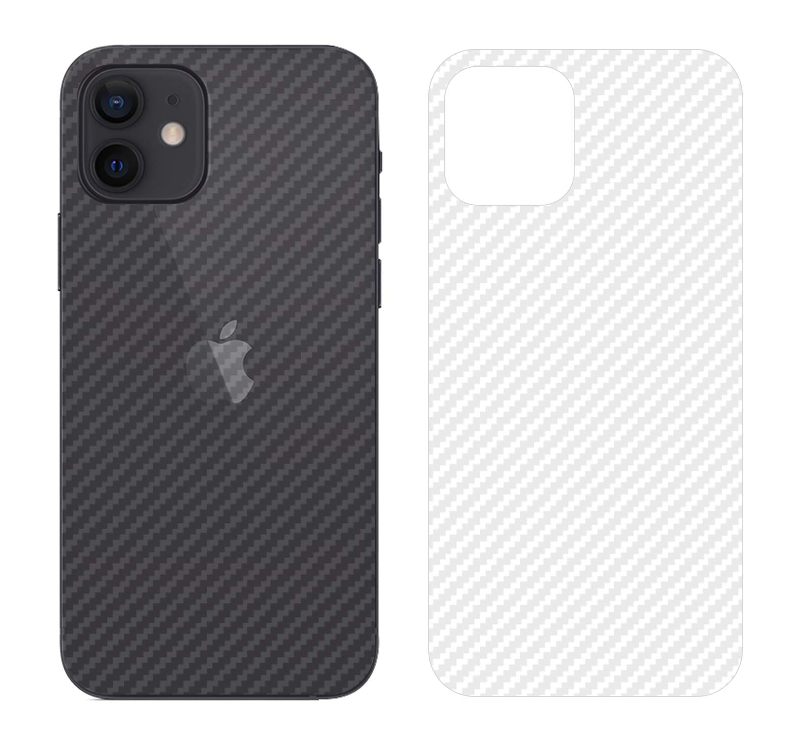 NOKOER iPhone 12 Back Protective Film, 4 Pack, Ultra-thin PET Material, Anti-fingerprint, Non-slip, Transparent