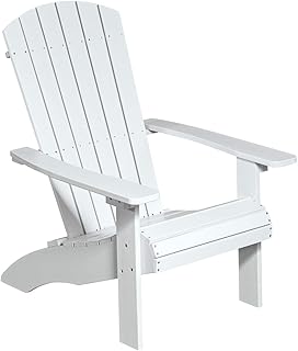 NEG Design Adirondack Stuhl Marcy (weiß) Westport-Chair/Sessel aus Polywood-Kunststoff (Holzoptik, wetterfest, UV- und farbbeständig)
