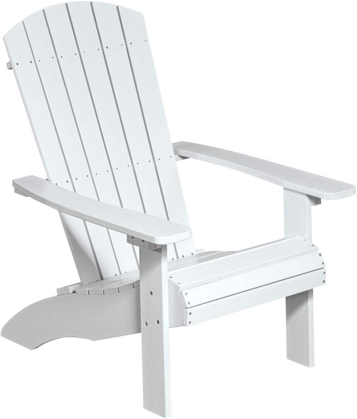 NEG Design Adirondack Stuhl Marcy (weiß) Westport-Chair/Sessel aus Polywood-Kunststoff (Holzoptik, wetterfest, UV- und farbbeständig)