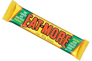 Hershey's Eat More Original Dark Toffee Peanut Chew Candy Bar, 52 Grams/1.8 Ounces - 24 Pack