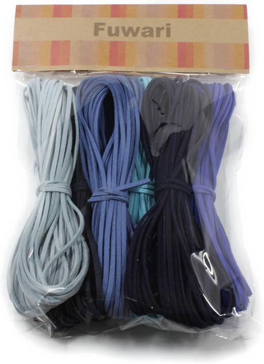 Amazon Fuwari スエード 紐 革ひも 皮ひも ６色x１０ｍ 手芸 ホビー ハンドメイド 手作り レザークラフト チョーカー ストラップ ネックレス ミサンガ ブレスレット などに 金具セット無し ブルー系 B アクセサリー用紐 糸 通販