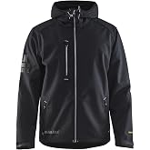 BL&Aring;KL&Auml;DER Men's Pro Softshell Workwear Jacket with Hood 3-Layer Warm Insulated Windproof Waterproof Breathable Reflective