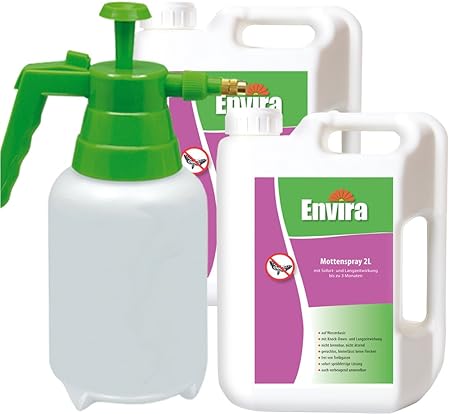 ENVIRA Mottenmittel 2x2Ltr+2Ltr Drucksprüher