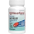 Heartland Pharma Simethicone 180mg | Ultra Strength Gas Relief | Bloating Relief | Softgels for Abdominal Discomfort | 60 Count