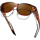 GEGURI Fit Over Glasses Polarized Sunglasses for Women & Men, Stylish Cat Eye Design Sun Glasses 100% UV Protection