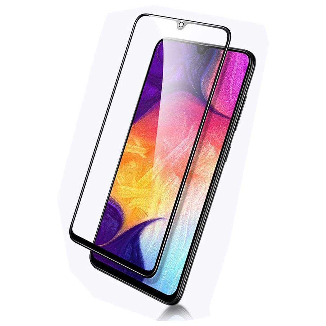 GAPlus Samsung Galaxy A50 Screen Protector, Galaxy A50 6.4" SM-A505F/DS, SM-A505FN/DS Tempered Glass Film [Full-Coverage][Case Friendly] Screen Protector for Samsung Galaxy A50