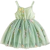 Toddler Princess Dress Summer Clothes Sleeveless Floral Embroidered Tulle A-Line Bowknot Baby Girls Dresses