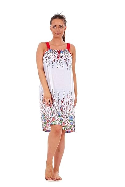 ladies cotton strappy nightdresses
