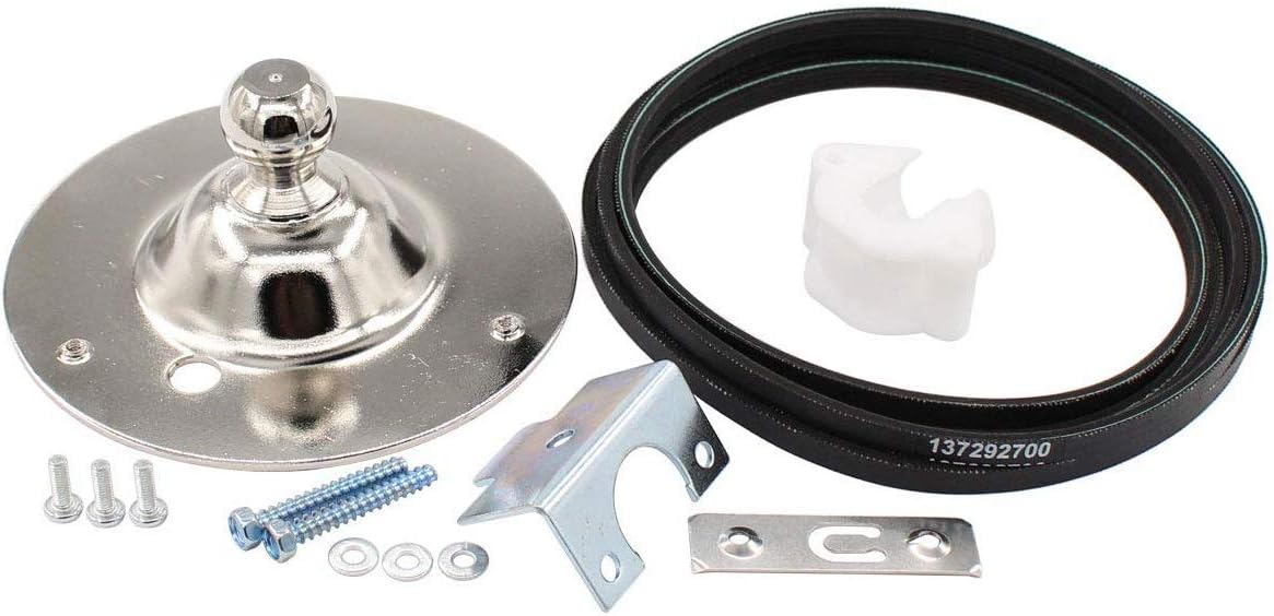 5303281153, 137292700 Rear Bearing Kit and Belt for Frigidaire Gibson Kenmore Dryer AP2142648, 3281153, 5304459240, 85-852, AH459829, DE724, EA459829, PS459829, Q000142850, Q142850, WQ142850