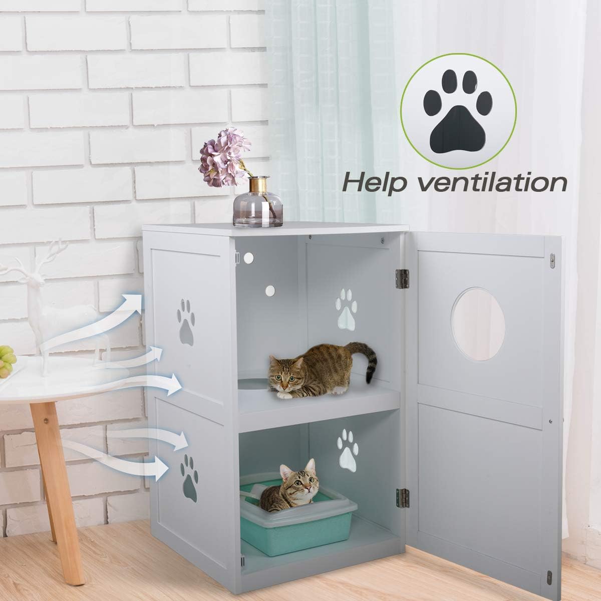 double decker cat litter box