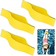 Motionchic 3 Pcs Rubber Pulling Ankle Strap for Swimming Yellow Ankle Bands Swim Band Swimming Gear for Legs Resistance Exercise Strength Swimming Training Equipment Accessories