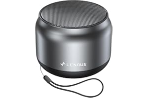 LENRUE Bluetooth Speaker,Small Portable Speakers,Mini Wireless Speaker with 5W Clear Sound,15H Playback Time,Gift for Men/Women/Kids/Boys/Girls,Home and Outdoor Activities (Gray)