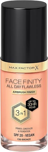 Max Factor Facefinity 3-in-1 Foundation SPF 20 Bronze 80 Packaging May Vary